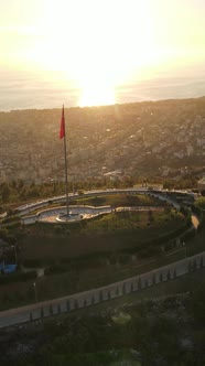 Vertical Video Alanya Turkey  a Resort Town on the Seashore alt