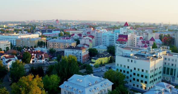 Aerial View of District Buildings in Yaroslavl