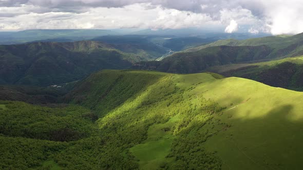 Flying Over a Highland Plateau alt