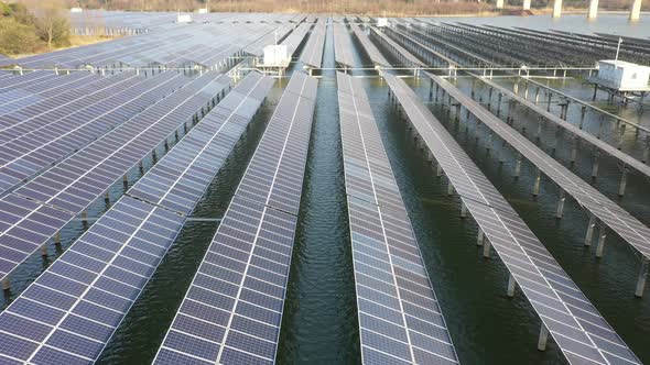 Solar power station in montain alt
