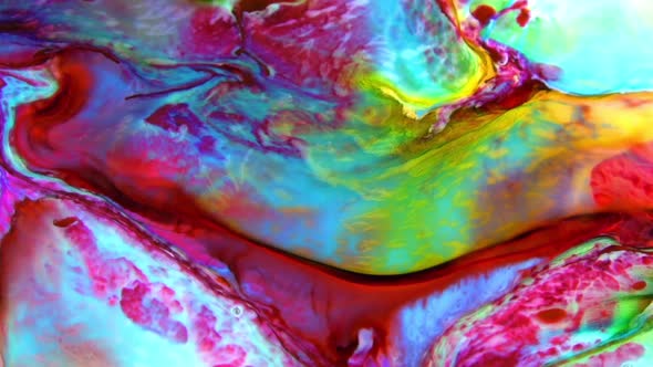 Abstract Bright Colours Paint Spreading Texture  alt