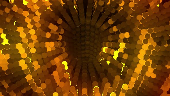 Gold Swirling Lines Background Abstract Animation