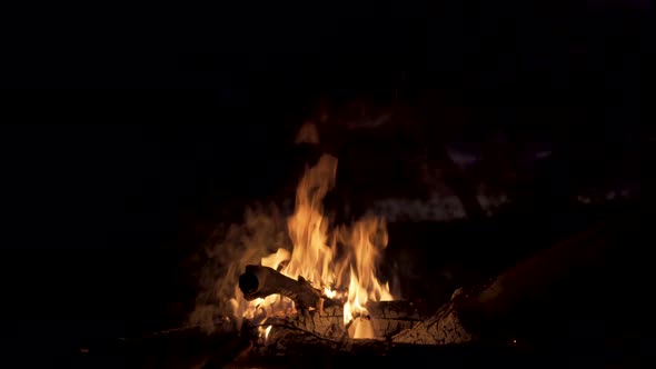 Bonfire at Night, Slide Movement. 