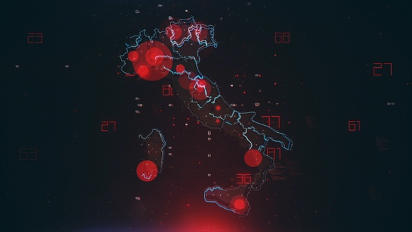 Mapping Epidemic Outbreak in Italy 4K