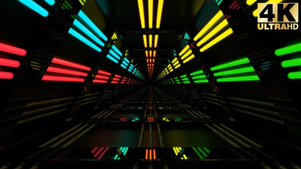 Neon Lights Tunnel Loop 7 Pack