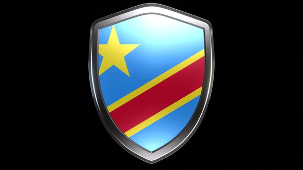 Democratic Republic of the Congo Emblem Transition with Alpha Channel ...