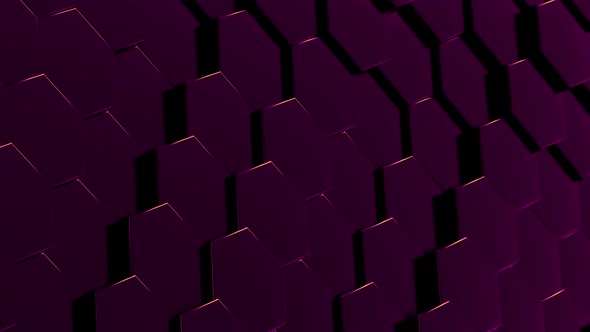 Hexagonal background footage 4K_Violet