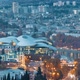 Tbilisi Georgia  November 22 2018 Top View Of Famous Landmarks In Night Illuminations - VideoHive Item for Sale