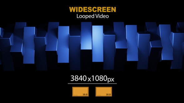 Widescreen Cubes Rotation 04