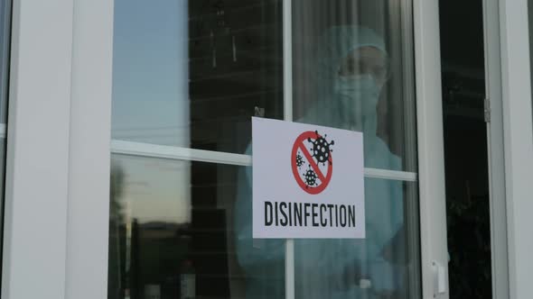 DISINFECTION. Temporarily Closed for Disinfection