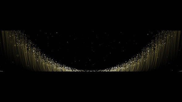 Golden Stage Particles Widescreen