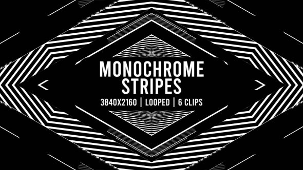 Monochrome Stripes 4K VJ Pack alt