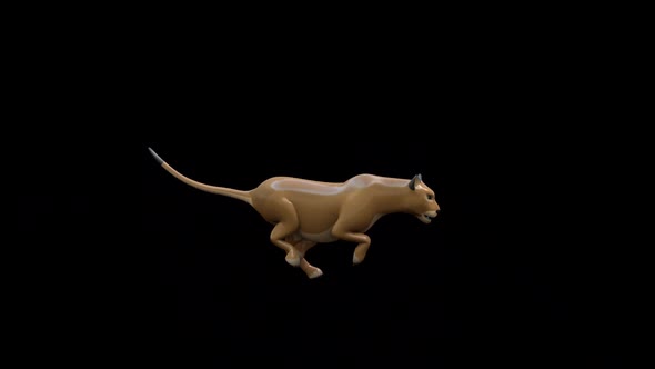 Tiger Toy Running alt