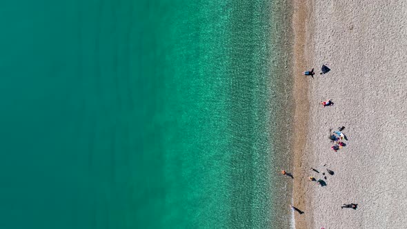 Central Beach Aerial View Turkey Antalya 4 K alt
