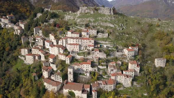 The old Town in the Mountains