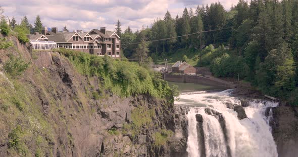 Snoqualmie Falls in action. Near Seattle, WA alt