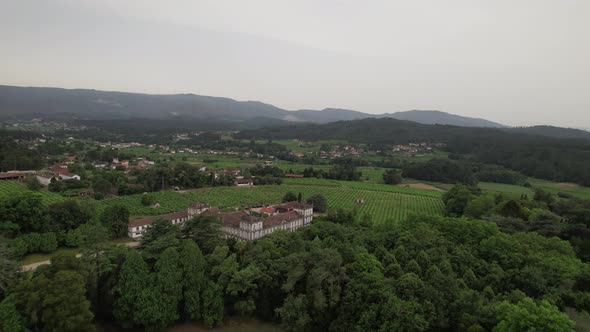 Aerial View of Palce in Forest alt