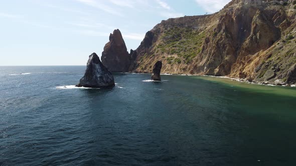 Happy People Swim on Air Mattress Behind a High Speed Water Bike alt