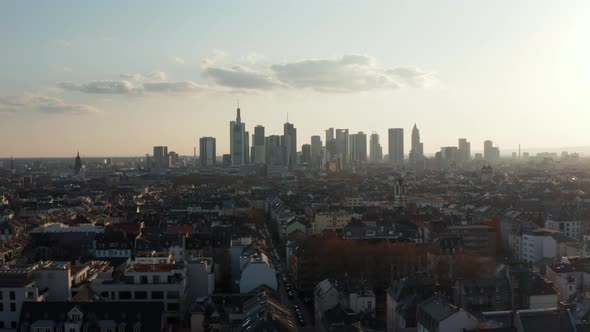 Aerial View of Cityscape with Skyscrapers alt