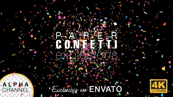 Celebration Confetti Alpha Channel alt