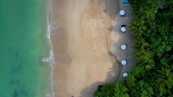 Ko Lanta Krabi Thailand Tropical White Beach at Koh Lanta Thailand Tropical Island Topside View of alt