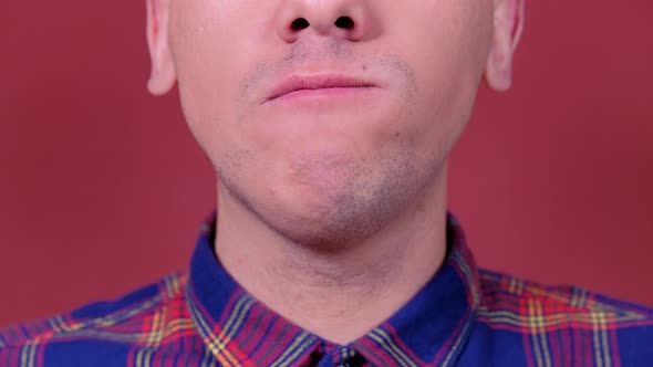 Close Up Man Eating Pizza alt