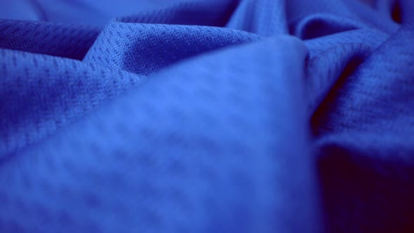 Close Up Detailed Cloth Texture of Shiny Spandex Cloth with Dolly Shot alt