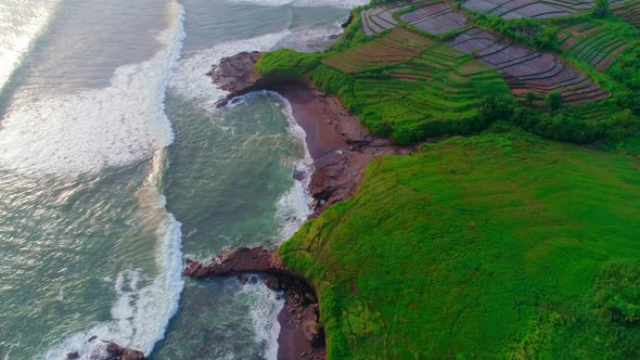 Over The Rocky Coast Of The Island Of Bali alt