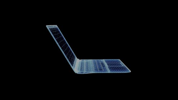 The Hologram of a Modern Ultra Laptop alt