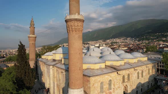 Bursa Grand Mosque Architecture, Stock Footage | VideoHive