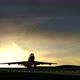 Large Airplane Taking Off Against Beautiful Sunset - VideoHive Item for Sale