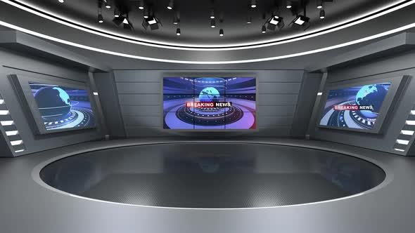 Virtual News Studio Set N044 alt