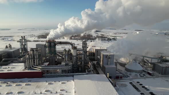 Chemical Wood Production Smoke Emissions and Environmental Pollution