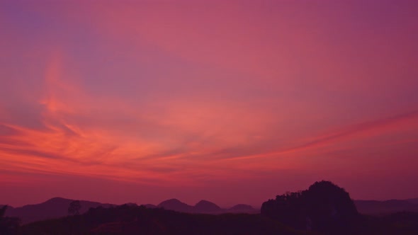 Beautiful Red Sky Cover The Valley. alt