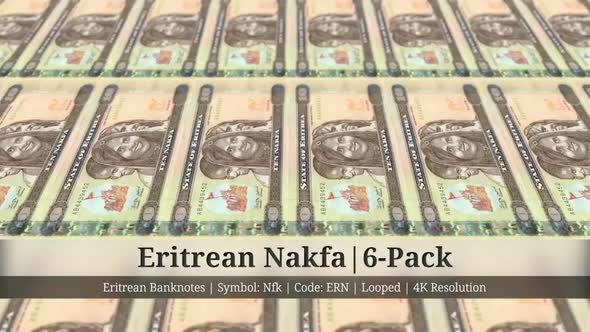Eritrean Nakfa | Eritrea Currency - 6 Pack | 4K Resolution | Looped alt