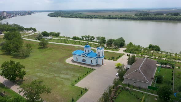Holy Assumption Church Along the Danube Embankment in Izmail