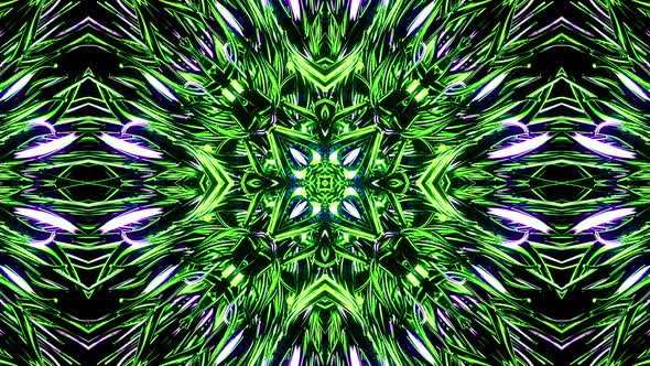 Futuristic kaleidoscope patterns VJ Loop Psychedelic motion Abstract Background alt