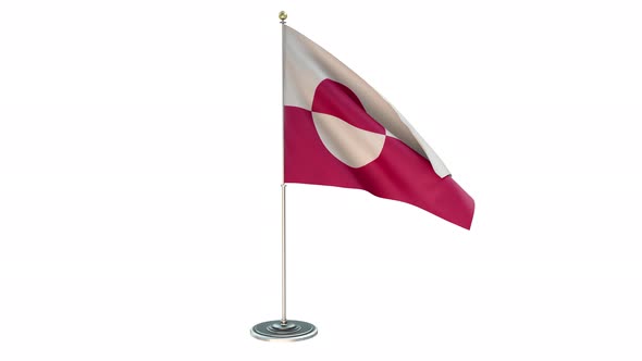 Greenland  Office Small Flag Pole