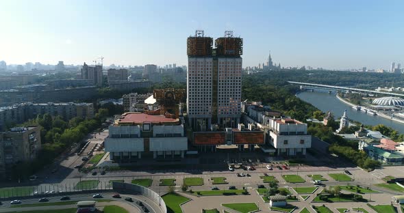 Air View Of Moscow City With Academy Building 2