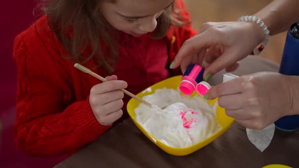 Cute Girl with Special Needs Making Slime in Class alt