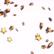 Golden Stars Falling Animation on white background. 3d rendering Full HD - VideoHive Item for Sale