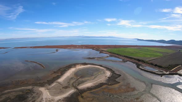 Hamilton Wetlands Aerial View San Pablo Bay Novato California alt