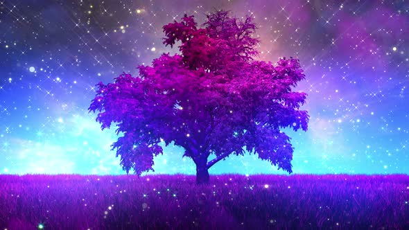 4k Fantasy Nature. Fairytale Tree