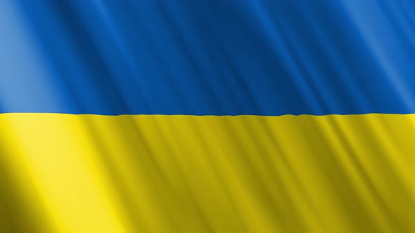 Ukrainian Animated Yellow and Blue Flag