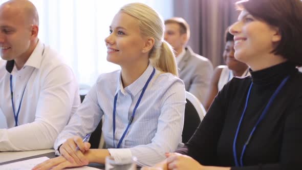 Happy Business Team at International Conference alt