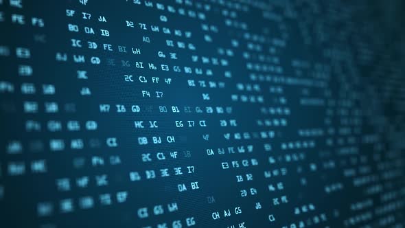 Futuristic information technology background. binary code high tech background. alt