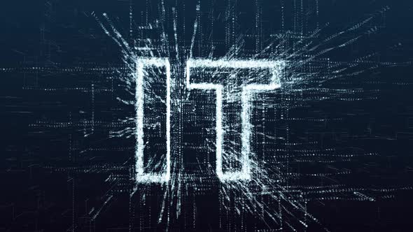 Information technology consists of numbers and symbols of the program code. alt