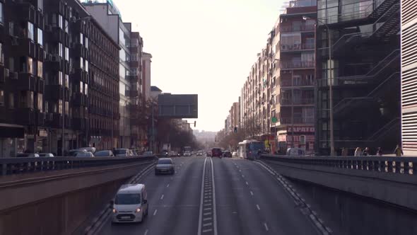 Madrid avenue timelapse