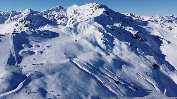 Kaltenbach Hochfugen Drone Flyover the Mountains and Skiing Village and SKiOptimal Hochzillertal