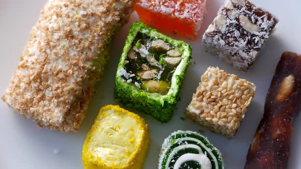 Natural Turkish Delight Sweeties Rakhat Lukum Sesame Candies alt